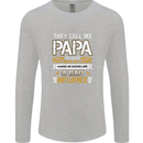 They Call Me Papa Funny Father's Day Mens Long Sleeve T-Shirt Sports Grey