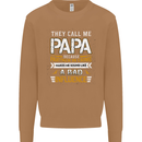 They Call Me Papa Funny Father's Day Mens Sweatshirt Jumper Caramel Latte