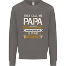 They Call Me Papa Funny Father's Day Mens Sweatshirt Jumper Charcoal