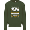 They Call Me Papa Funny Father's Day Mens Sweatshirt Jumper Forest Green