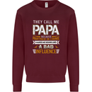 They Call Me Papa Funny Father's Day Mens Sweatshirt Jumper Maroon