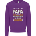 They Call Me Papa Funny Father's Day Mens Sweatshirt Jumper Purple
