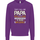 They Call Me Papa Funny Father's Day Mens Sweatshirt Jumper Purple