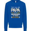 They Call Me Papa Funny Father's Day Mens Sweatshirt Jumper Royal Blue