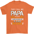 They Call Me Papa Funny Father's Day Mens T-Shirt Cotton Gildan Orange