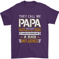 They Call Me Papa Funny Father's Day Mens T-Shirt Cotton Gildan Purple