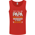 They Call Me Papa Funny Father's Day Mens Vest Tank Top Red