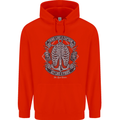 Think Like a Pirate Act Captian Sailing Mens 80% Cotton Hoodie Bright Red