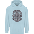 Think Like a Pirate Act Captian Sailing Mens 80% Cotton Hoodie Light Blue