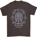 Think Like a Pirate Act Captian Sailing Mens T-Shirt Cotton Gildan Dark Chocolate