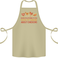 Thinking About Chickens Funny Farm Farmer Cotton Apron 100% Organic Khaki