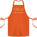 Thinking About Chickens Funny Farm Farmer Cotton Apron 100% Organic Orange