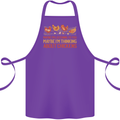 Thinking About Chickens Funny Farm Farmer Cotton Apron 100% Organic Purple