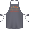 Thinking About Chickens Funny Farm Farmer Cotton Apron 100% Organic Steel