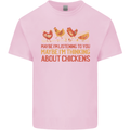 Thinking About Chickens Funny Farm Farmer Kids T-Shirt Childrens Light Pink
