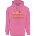 Thinking About Chickens Funny Farm Farmer Mens 80% Cotton Hoodie Azelea