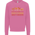 Thinking About Chickens Funny Farm Farmer Mens Sweatshirt Jumper Azalea