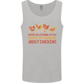 Thinking About Chickens Funny Farm Farmer Mens Vest Tank Top Sports Grey