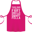 This Dad Is a Fart Smella Funny Fathers Day Cotton Apron 100% Organic Pink