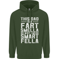 This Dad Is a Fart Smella Funny Fathers Day Mens 80% Cotton Hoodie Forest Green