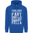 This Dad Is a Fart Smella Funny Fathers Day Mens 80% Cotton Hoodie Royal Blue