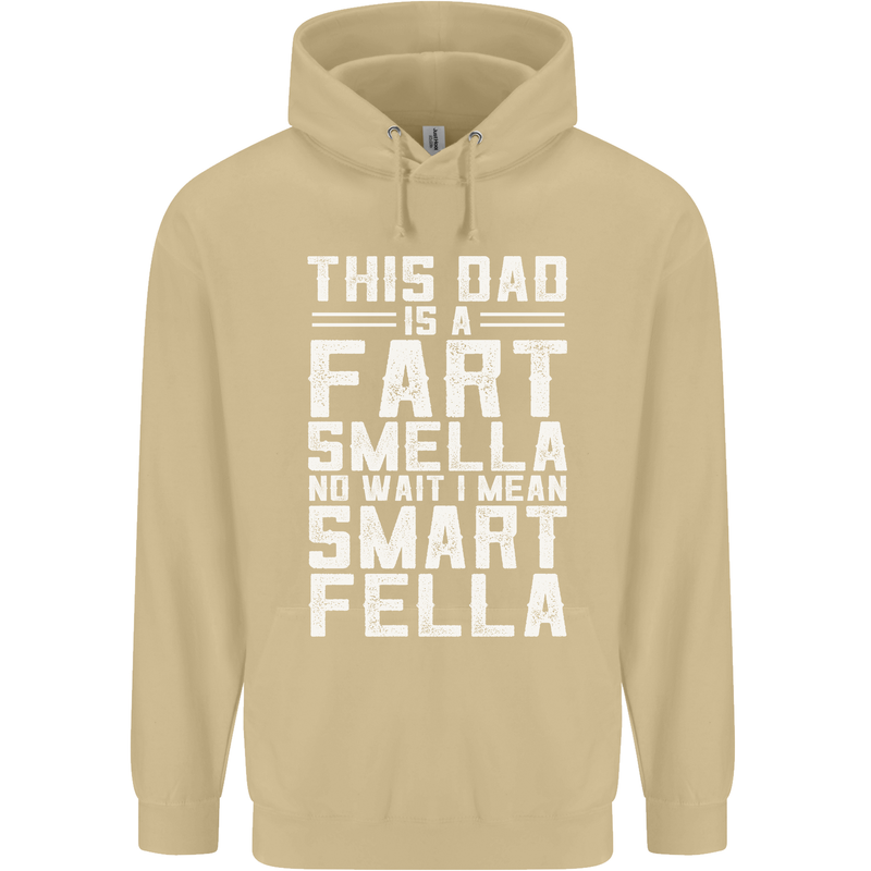 This Dad Is a Fart Smella Funny Fathers Day Mens 80% Cotton Hoodie Sand