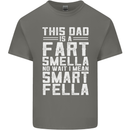 This Dad Is a Fart Smella Funny Fathers Day Mens Cotton T-Shirt Tee Top Charcoal