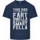 This Dad Is a Fart Smella Funny Fathers Day Mens Cotton T-Shirt Tee Top Navy Blue