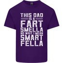 This Dad Is a Fart Smella Funny Fathers Day Mens Cotton T-Shirt Tee Top Purple