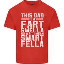 This Dad Is a Fart Smella Funny Fathers Day Mens Cotton T-Shirt Tee Top Red