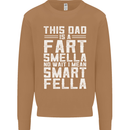 This Dad Is a Fart Smella Funny Fathers Day Mens Sweatshirt Jumper Caramel Latte