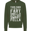 This Dad Is a Fart Smella Funny Fathers Day Mens Sweatshirt Jumper Forest Green