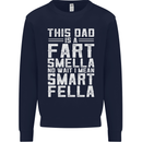 This Dad Is a Fart Smella Funny Fathers Day Mens Sweatshirt Jumper Navy Blue