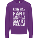 This Dad Is a Fart Smella Funny Fathers Day Mens Sweatshirt Jumper Purple