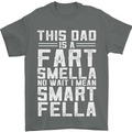 This Dad Is a Fart Smella Funny Fathers Day Mens T-Shirt Cotton Gildan Charcoal