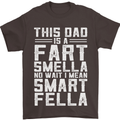 This Dad Is a Fart Smella Funny Fathers Day Mens T-Shirt Cotton Gildan Dark Chocolate