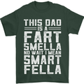 This Dad Is a Fart Smella Funny Fathers Day Mens T-Shirt Cotton Gildan Forest Green