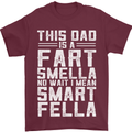 This Dad Is a Fart Smella Funny Fathers Day Mens T-Shirt Cotton Gildan Maroon