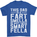 This Dad Is a Fart Smella Funny Fathers Day Mens T-Shirt Cotton Gildan Royal Blue