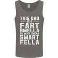 This Dad Is a Fart Smella Funny Fathers Day Mens Vest Tank Top Charcoal