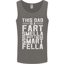 This Dad Is a Fart Smella Funny Fathers Day Mens Vest Tank Top Charcoal