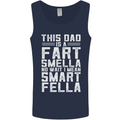 This Dad Is a Fart Smella Funny Fathers Day Mens Vest Tank Top Navy Blue