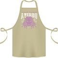 This Girl Was Born Virgo Cotton Apron 100% Organic Khaki
