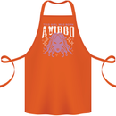 This Girl Was Born Virgo Cotton Apron 100% Organic Orange