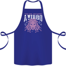 This Girl Was Born Virgo Cotton Apron 100% Organic Royal Blue