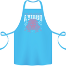 This Girl Was Born Virgo Cotton Apron 100% Organic Turquoise
