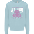 This Girl Was Born Virgo Kids Sweatshirt Jumper Light Blue