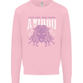 This Girl Was Born Virgo Kids Sweatshirt Jumper Light Pink