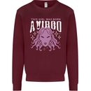 This Girl Was Born Virgo Kids Sweatshirt Jumper Maroon