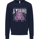 This Girl Was Born Virgo Kids Sweatshirt Jumper Navy Blue